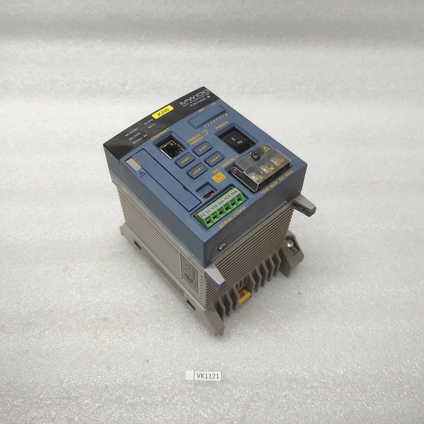 YOKOGAWA MW100-E-1W DATA ACQUISITION UNIT 91P114267