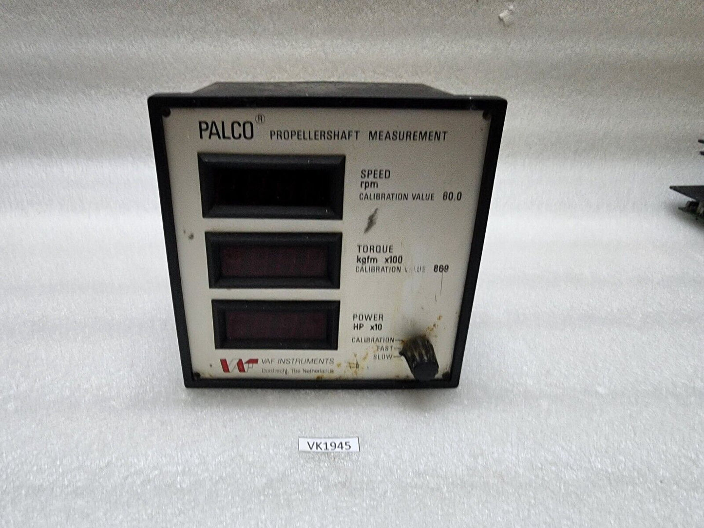 VAF INSTRUMENT PALCO PROPELLERSHAFT MEASUREMENT