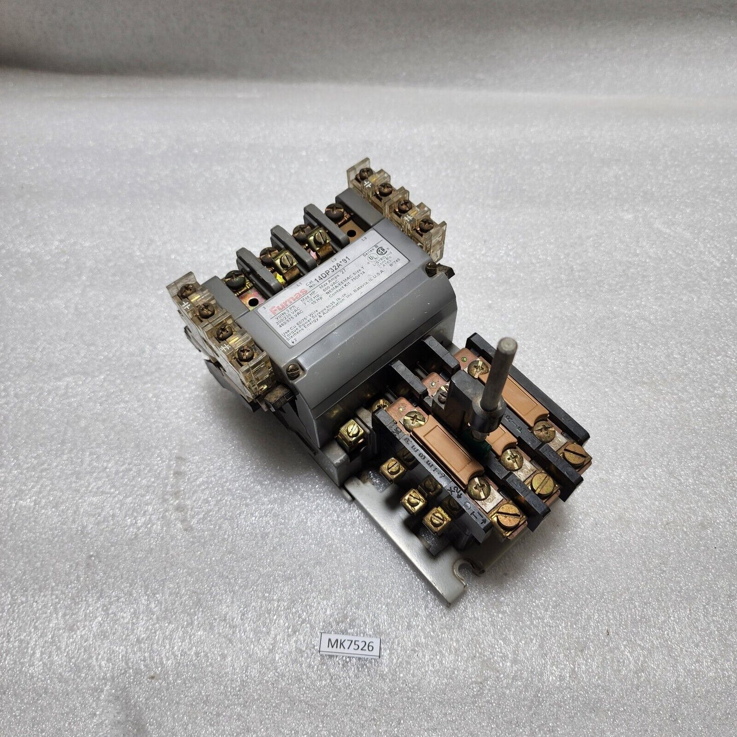 FURNAS 14DP32A91 3-PH MOTOR STARTER 27A 48DC39AA3 COIL VOLTAGE 220-240V