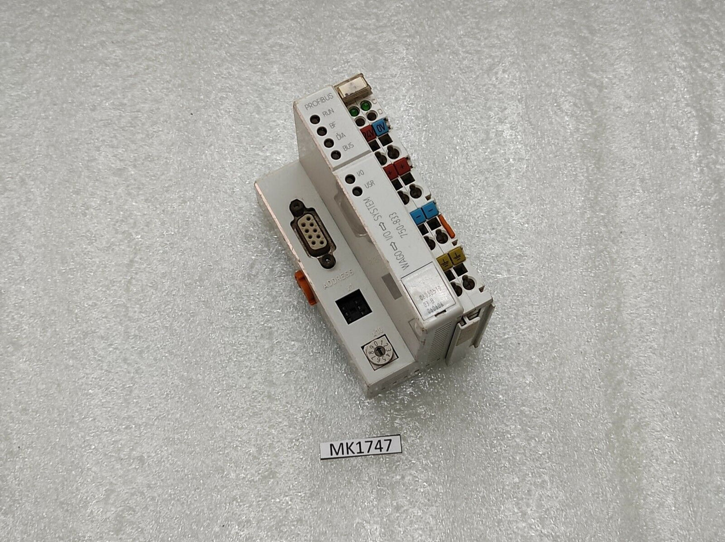 WAGO 750-833 I/O SYSTEM PROFIBUS CONTROLLER