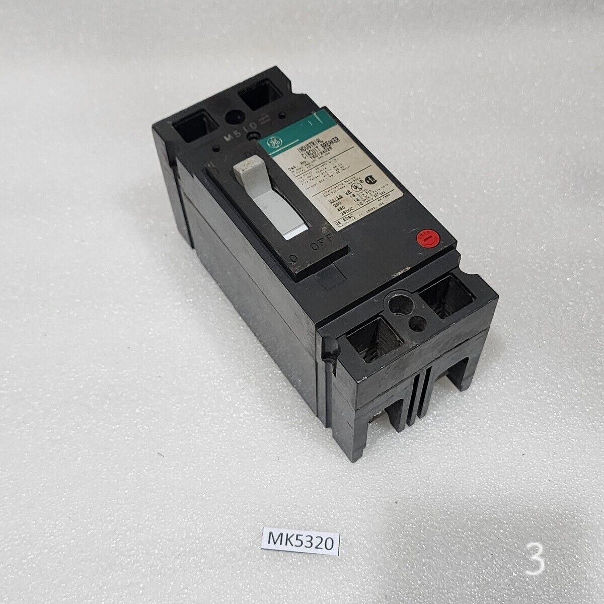 GE TED124025 2-POLE CIRCUIT BREAKER 25A GENERAL ELECTRIC