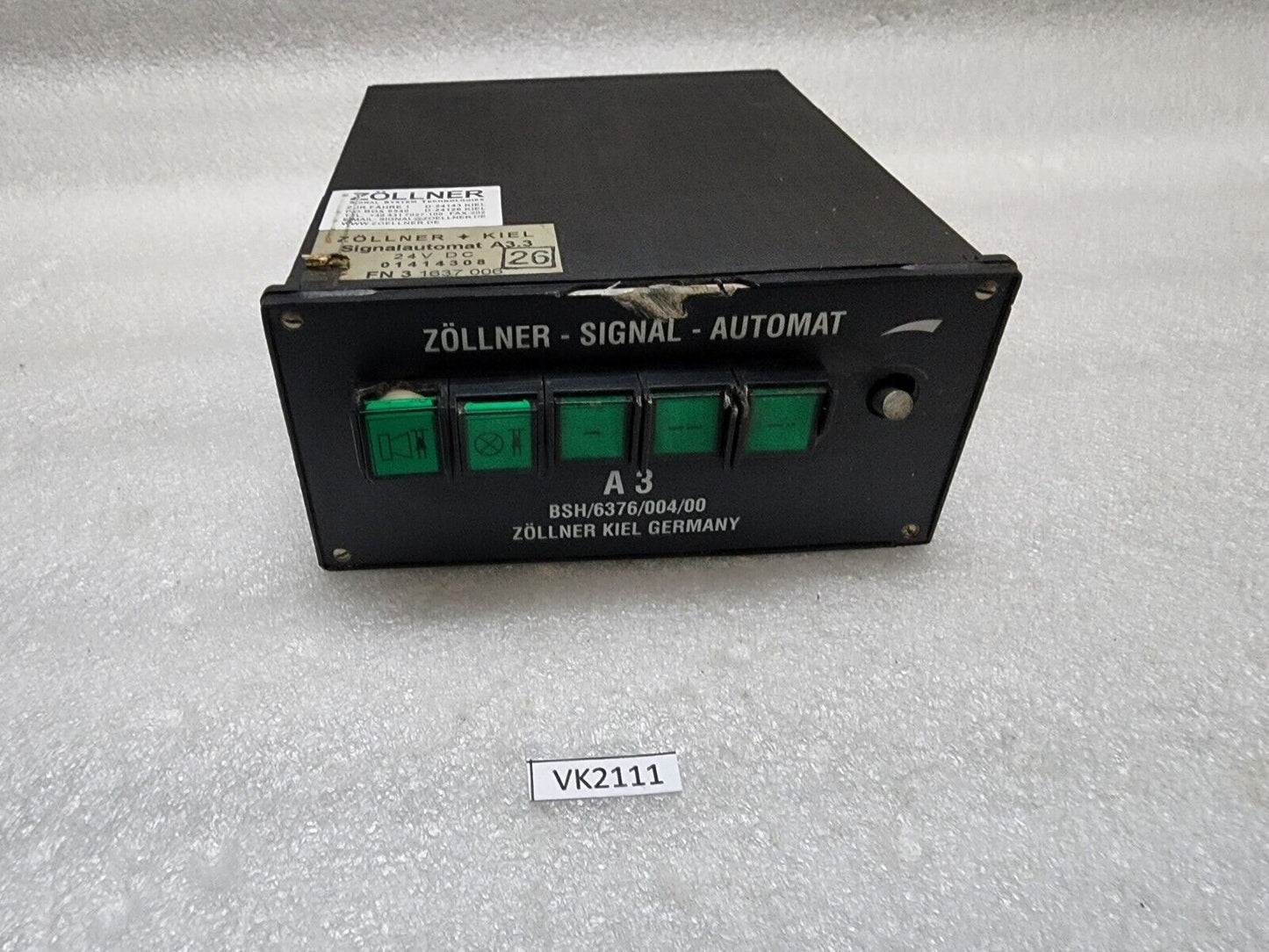 ZOLLNER KIEL BSH/6376/004/00 CONTROLLER SWITCH PANEL