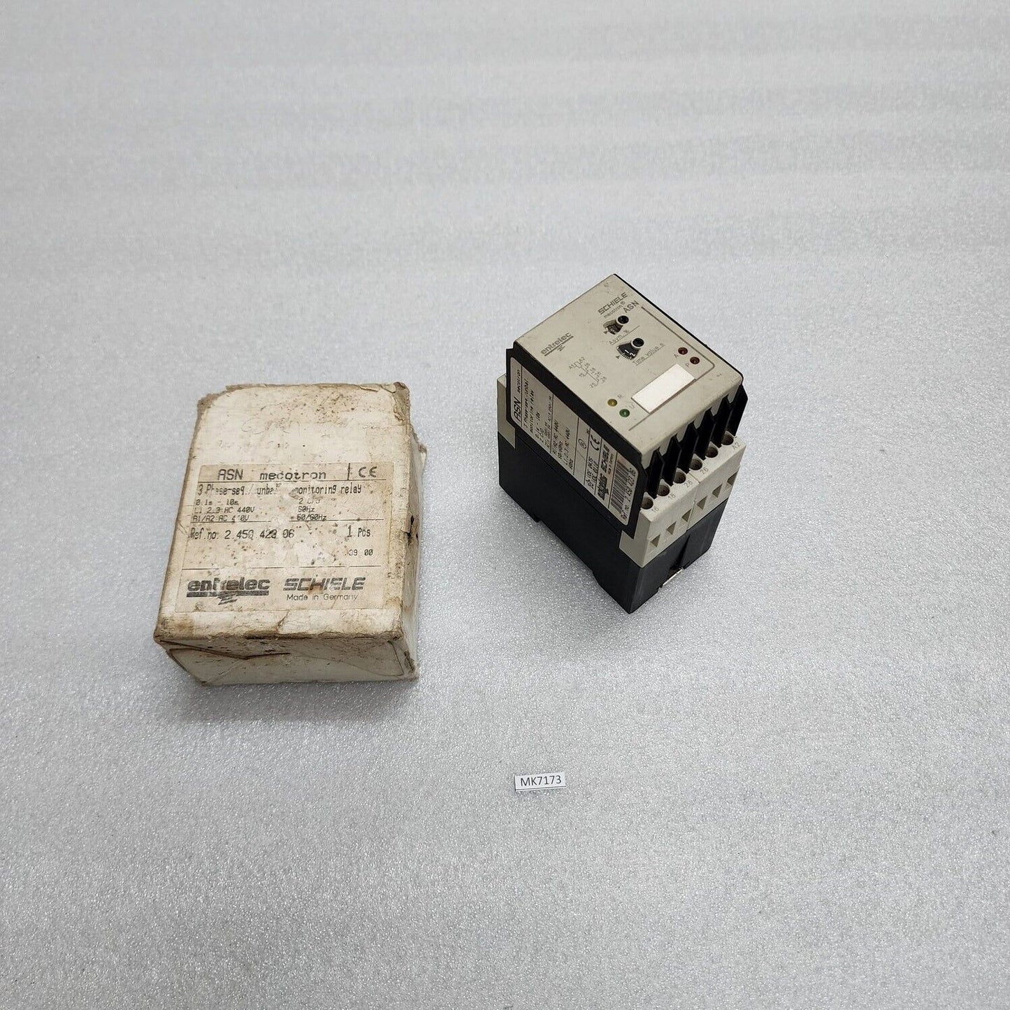 SCHIELE ENTRELEC ASN 3-PHASE SEQ MONITORING RELAY 2.450.423.06 440V