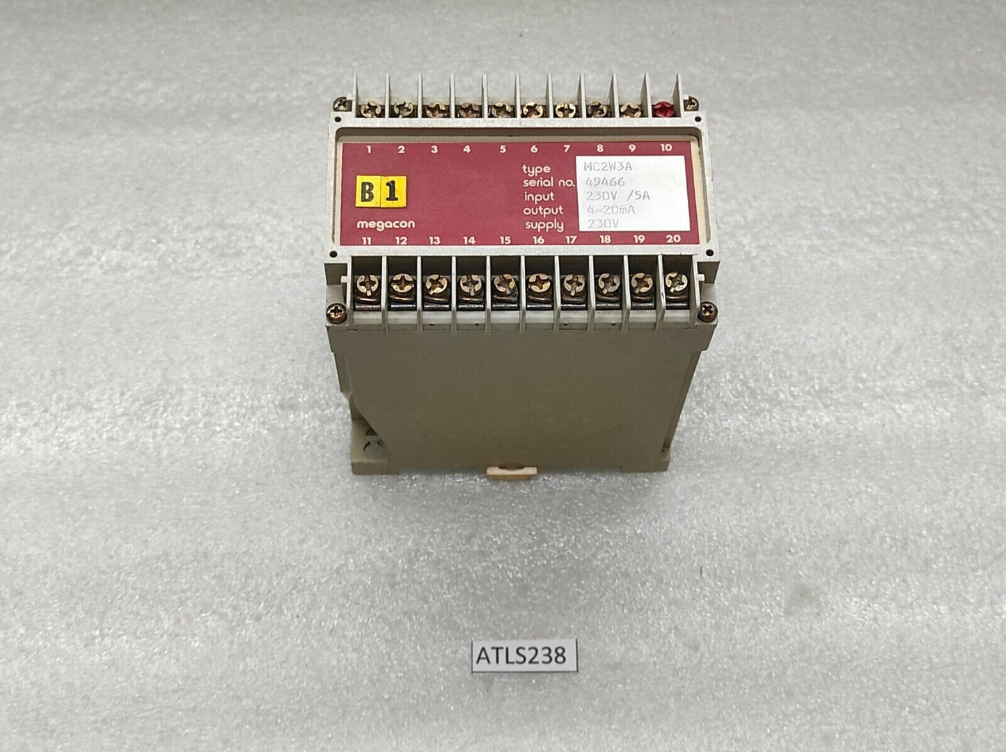Megacon MC2W3A Relay 230 VAC 4-20mA