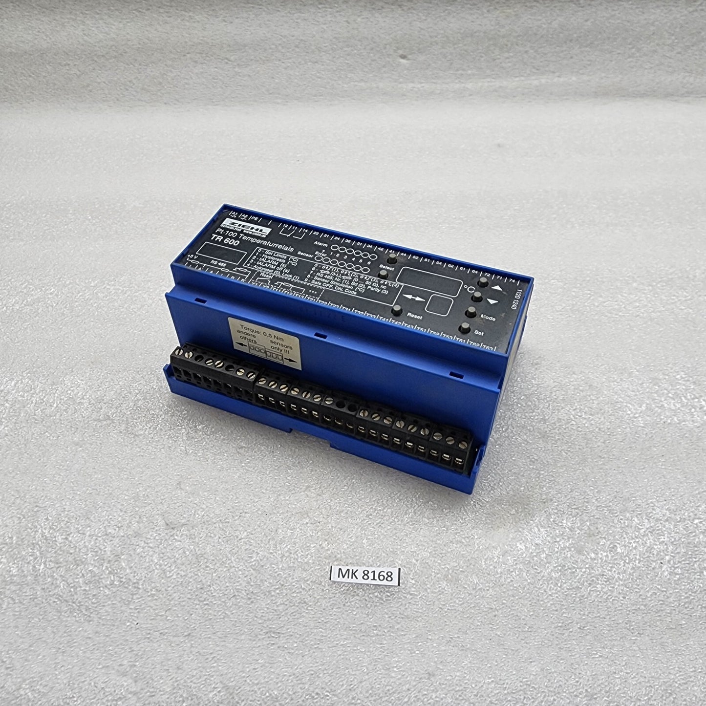 ZIEHL TR 600 PT100 TEMPERATURE RELAY SIEMENS 7XV5662-5AD10/BB 90-240V AC/DC