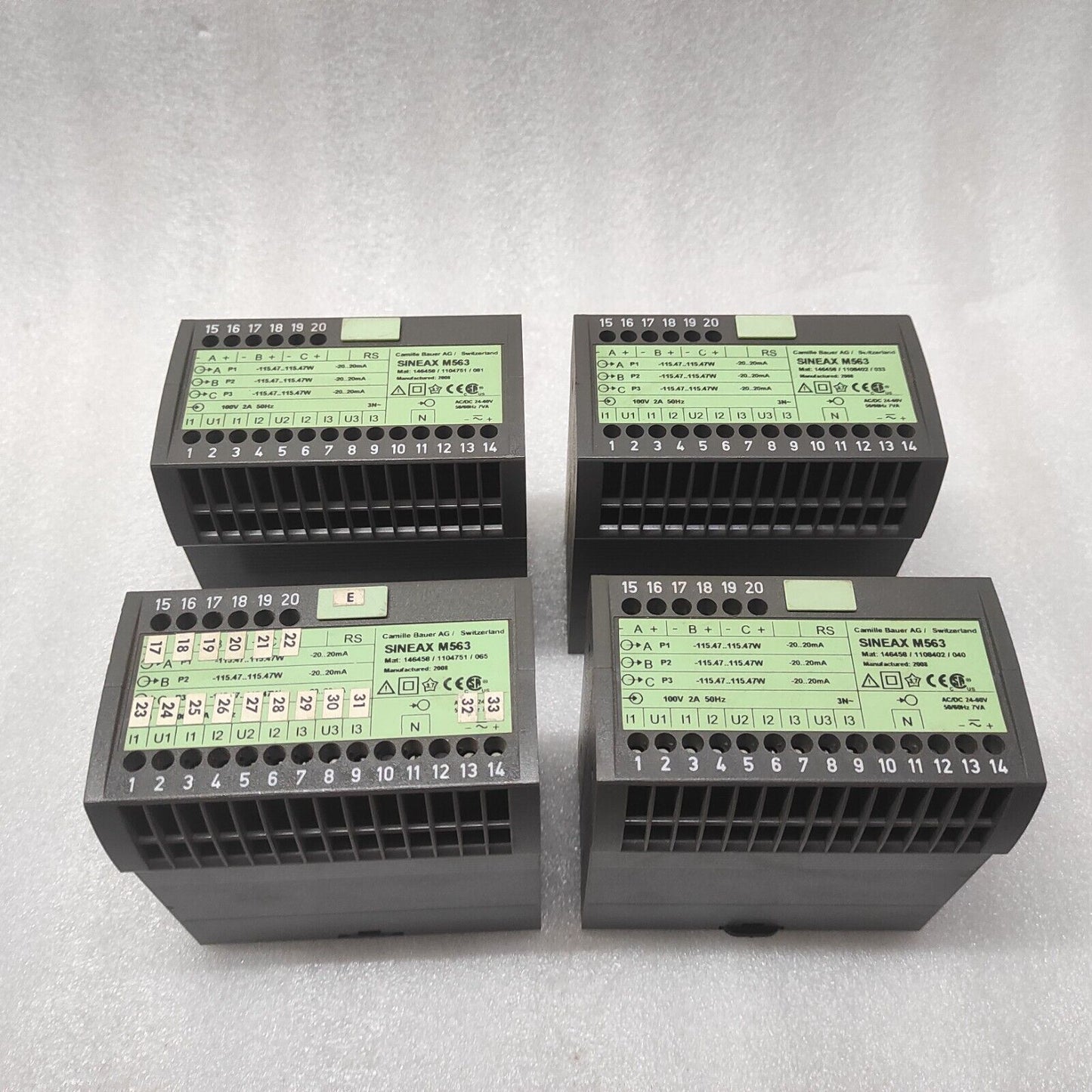 CAMILLE BAUER SINEAX M563 PROGRAMMABLE MULTI TRANSDUCER 3-ANALOG OUTPUT RS232