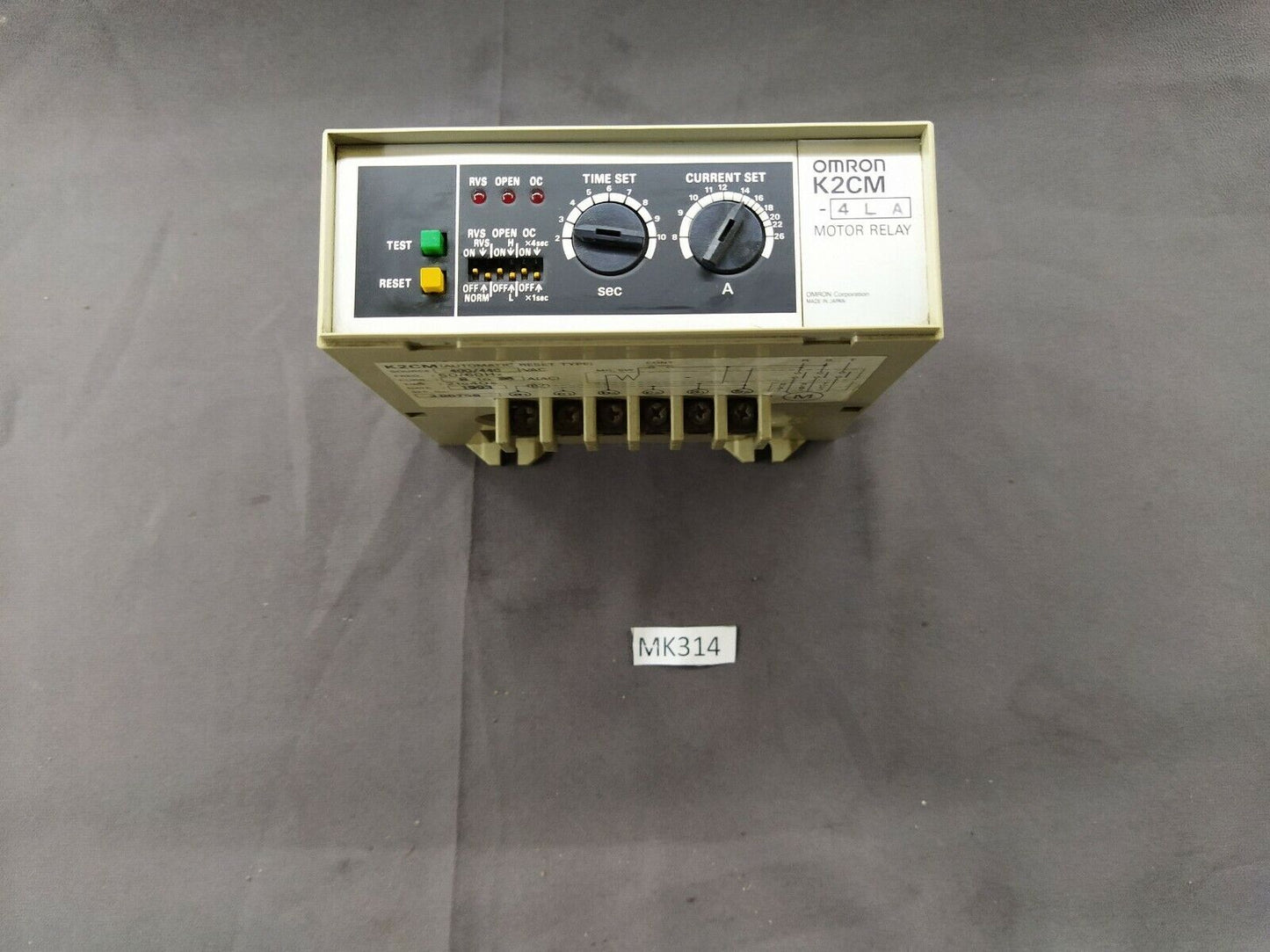 Omron K2CM 4LA Motor Relay 400-440 VAC K2CM4LA
