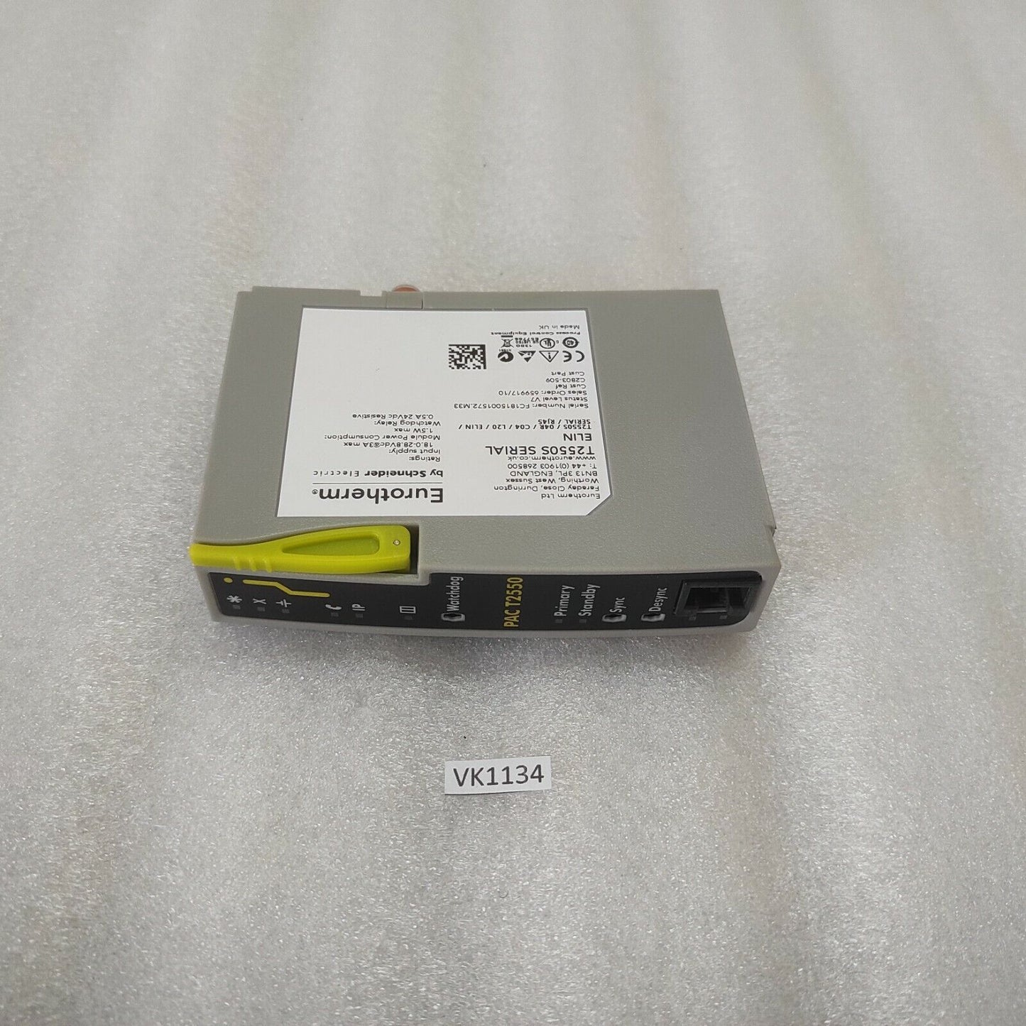 EUROTHERM PAC-T2550 WATCHDOG T2550S C2803-509 18-28.8VDC 3A