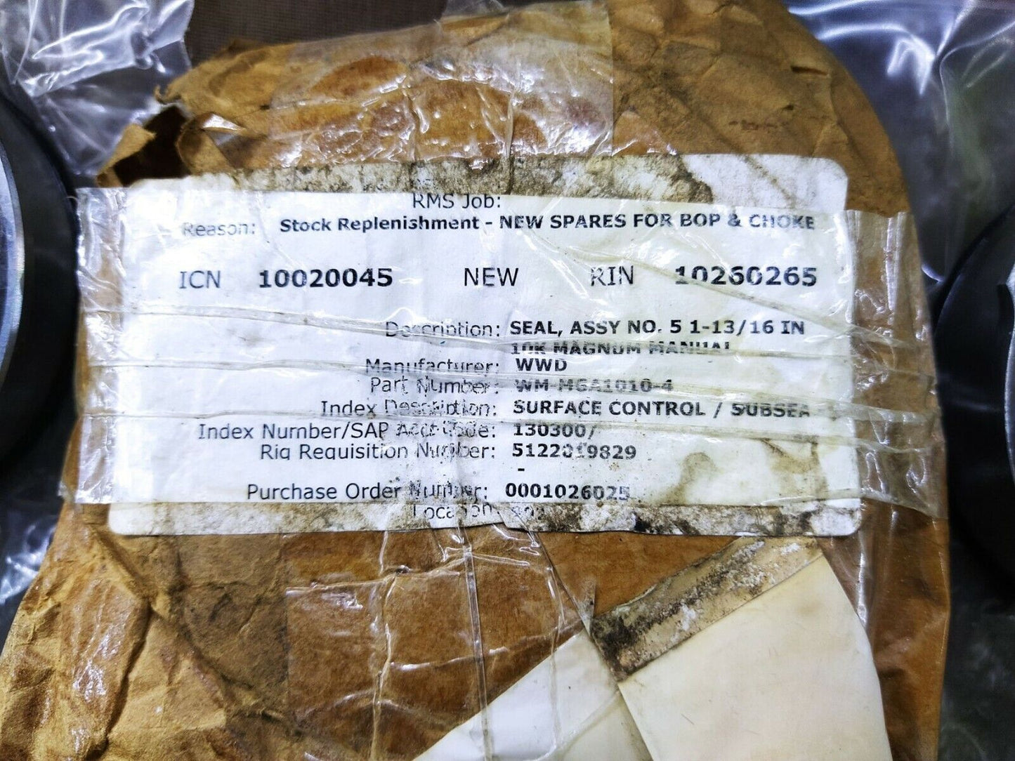 WWD EM-MGA1010-4 Mechanical Seal ASSY NO 5 1-13/16 IN 10K Magnum Manual Index 13