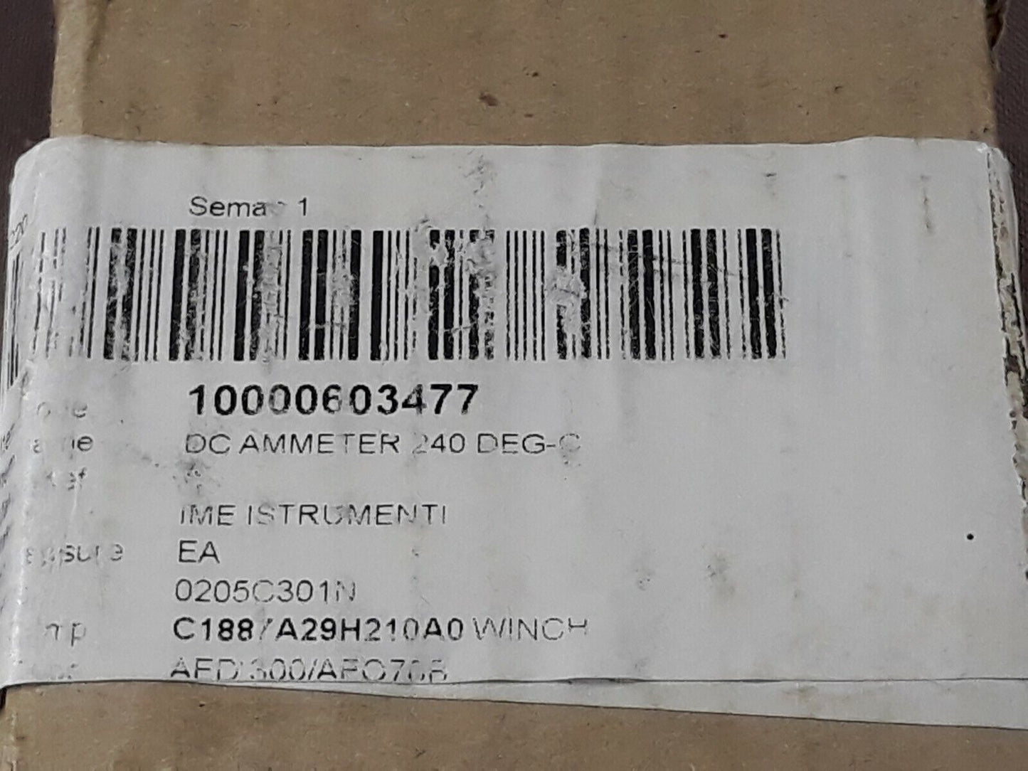 IME AQ72M Single Phase Analogue Ammeter for Direct Current AN632A1001