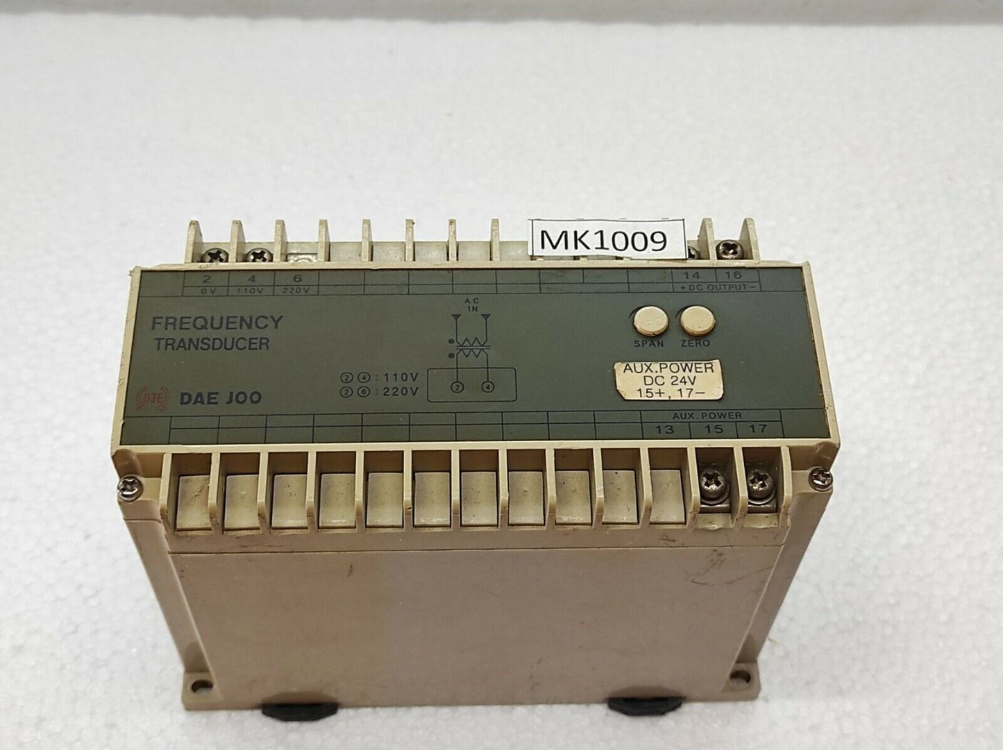 DAE JOO FREQUENCY TRANSDUCER DJE AUX POWER DC 24V