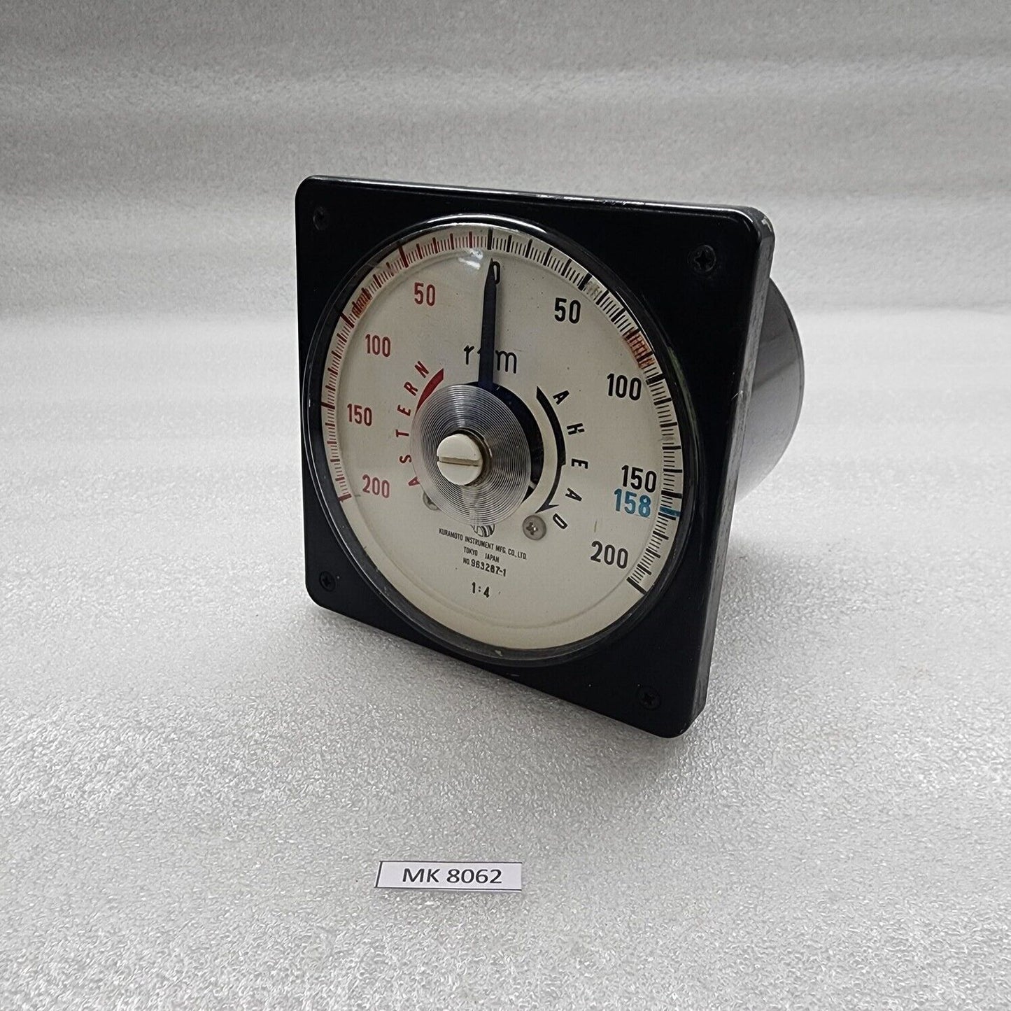 KURAMOTOR INSTRUMENT 963287-1 RPM METER