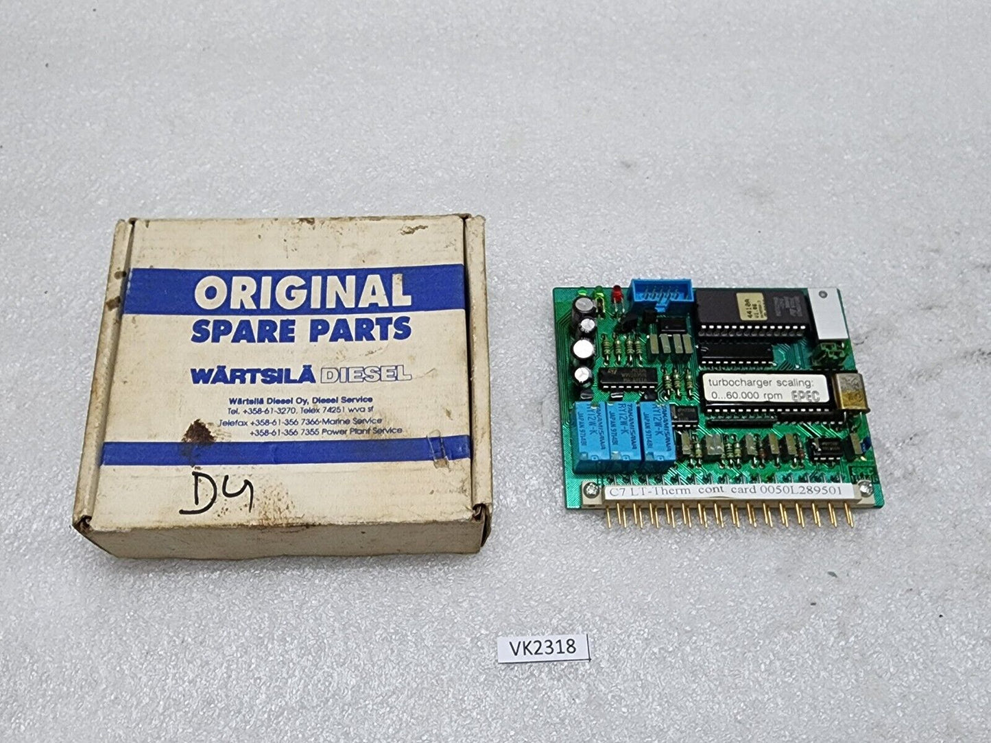 WARTSILA C7 LT-THERM CONTROL CARD 0050L289501
