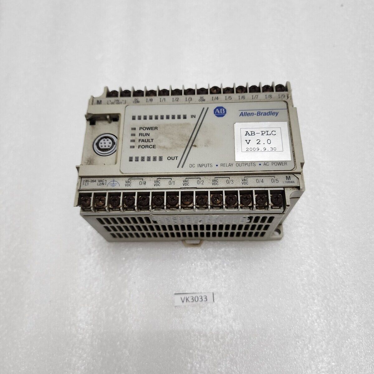 ALLEN BRADLEY CAT 1761-L16BWA SER E MICROLOGIX 1000 BODY DAMAGED