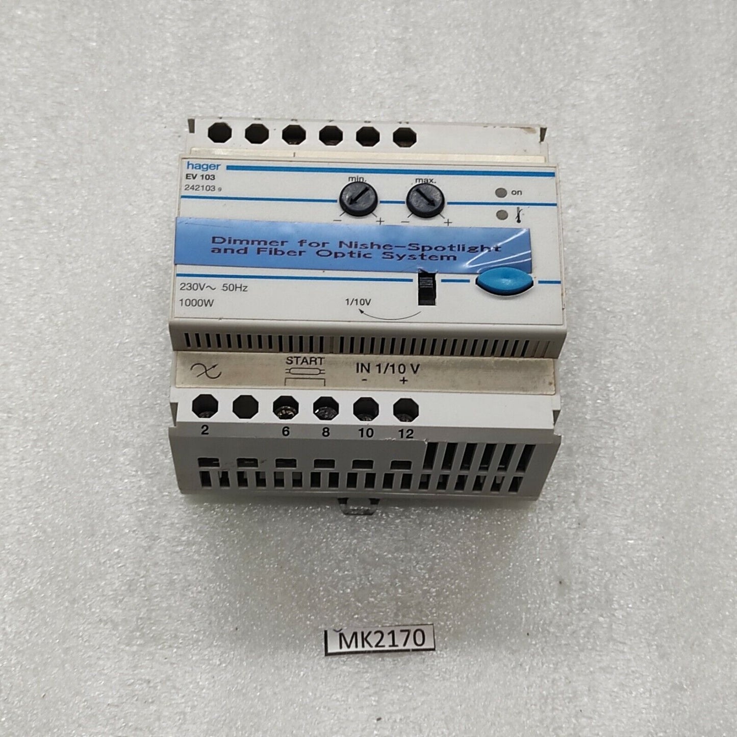 HAGER EV103 DIMMER 242103 230V