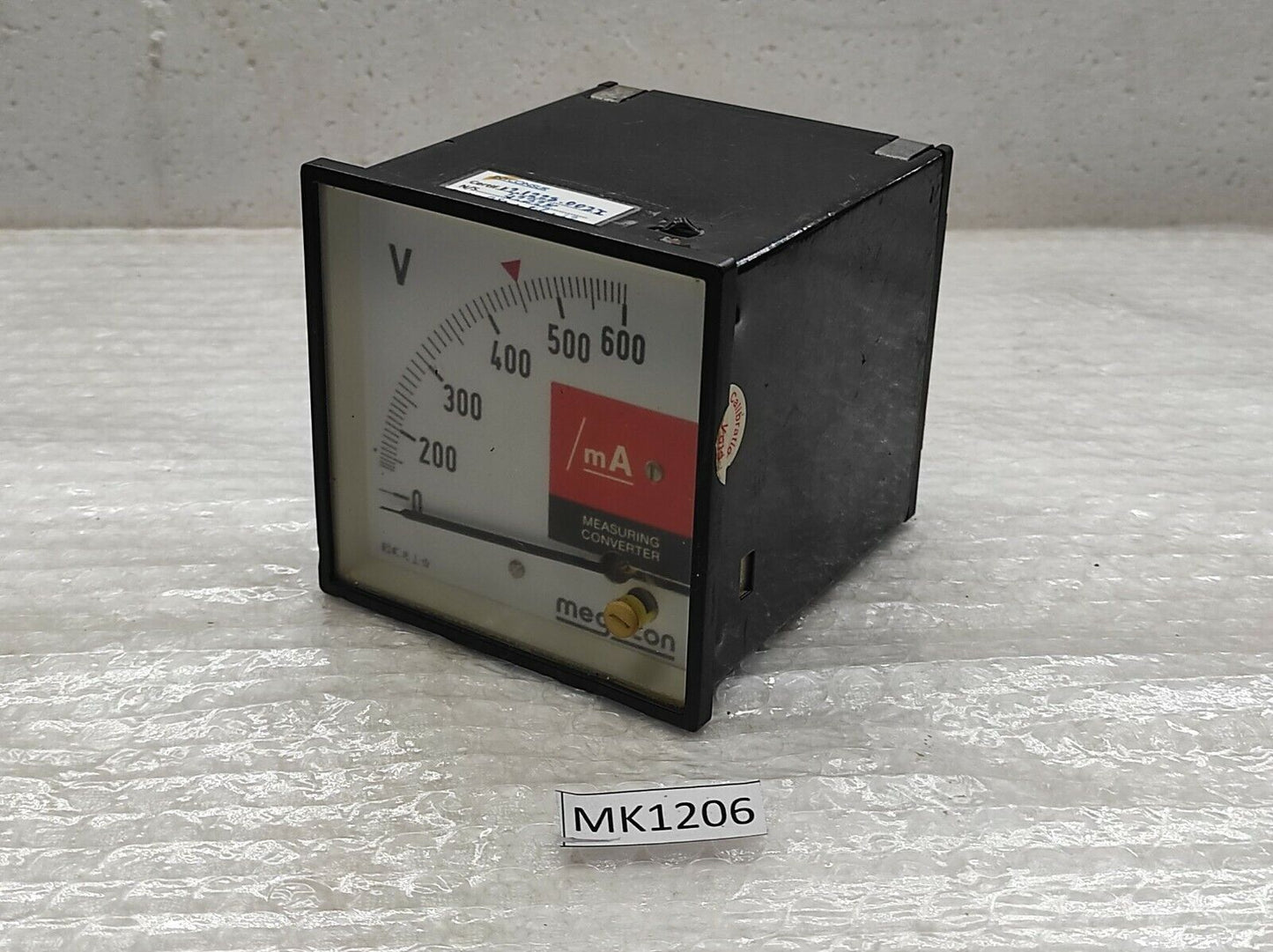 MEGACON MEV VOLT METER 0-600V 200/240V