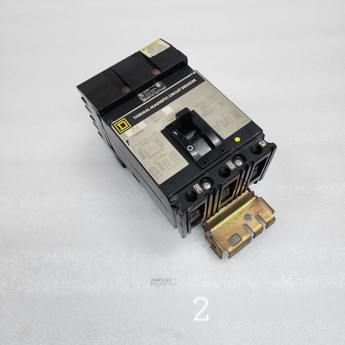 SQUARE D FH36025 THERMAL-MAGNETIC CIRCUIT BREAKER 25A