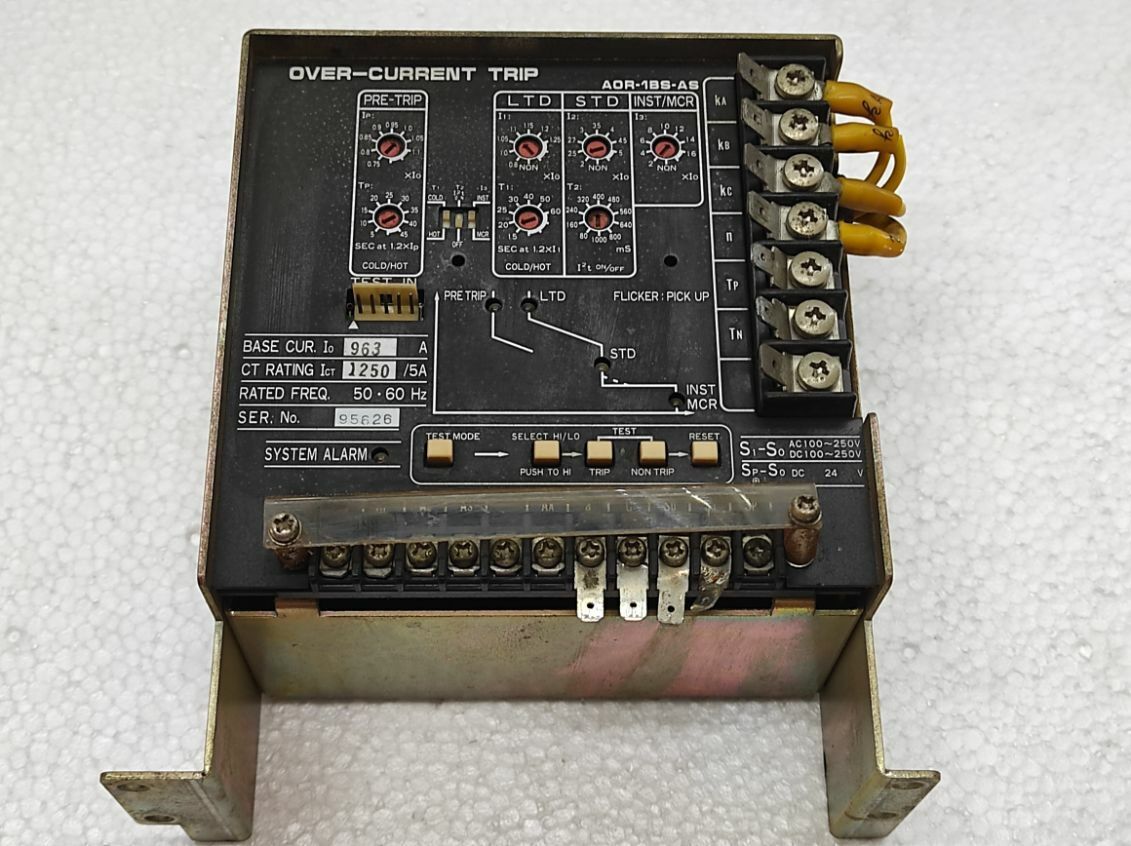 OVER-CURRENT TRIP AOR-1BS-AS 898A CT 1250/5A