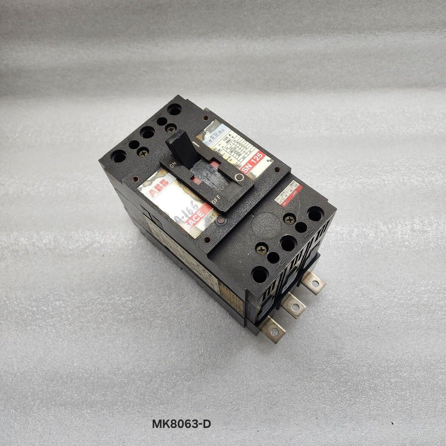 ABB SN125 3-POLE BREAKER 125A