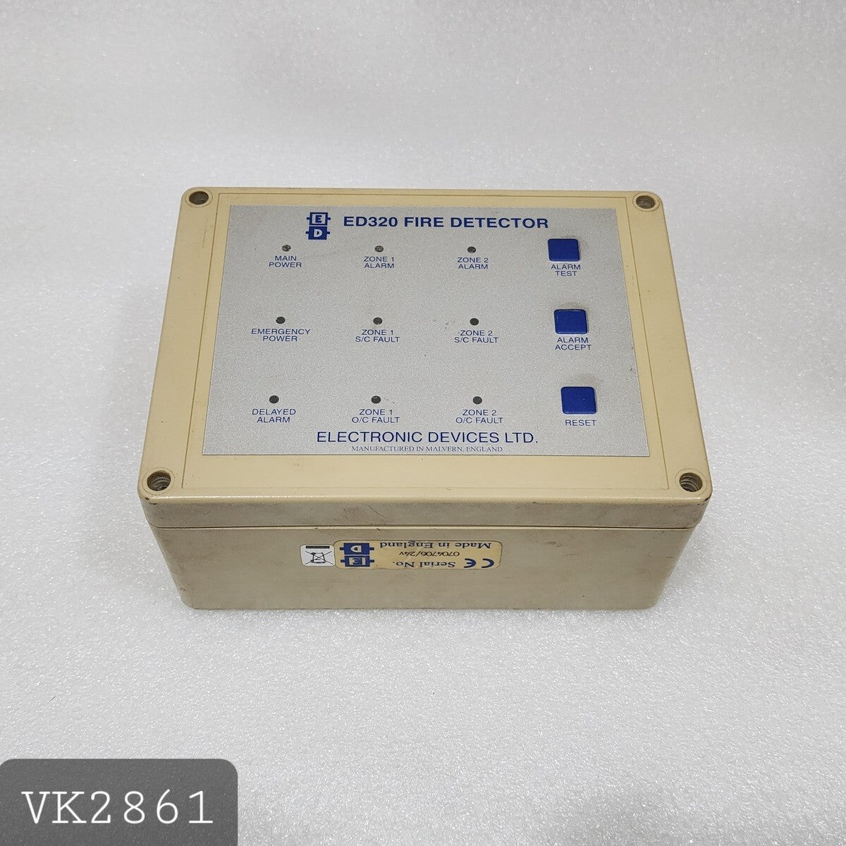 ELECTRONIC DEVICES LTD ED320 FIRE DETECTOR