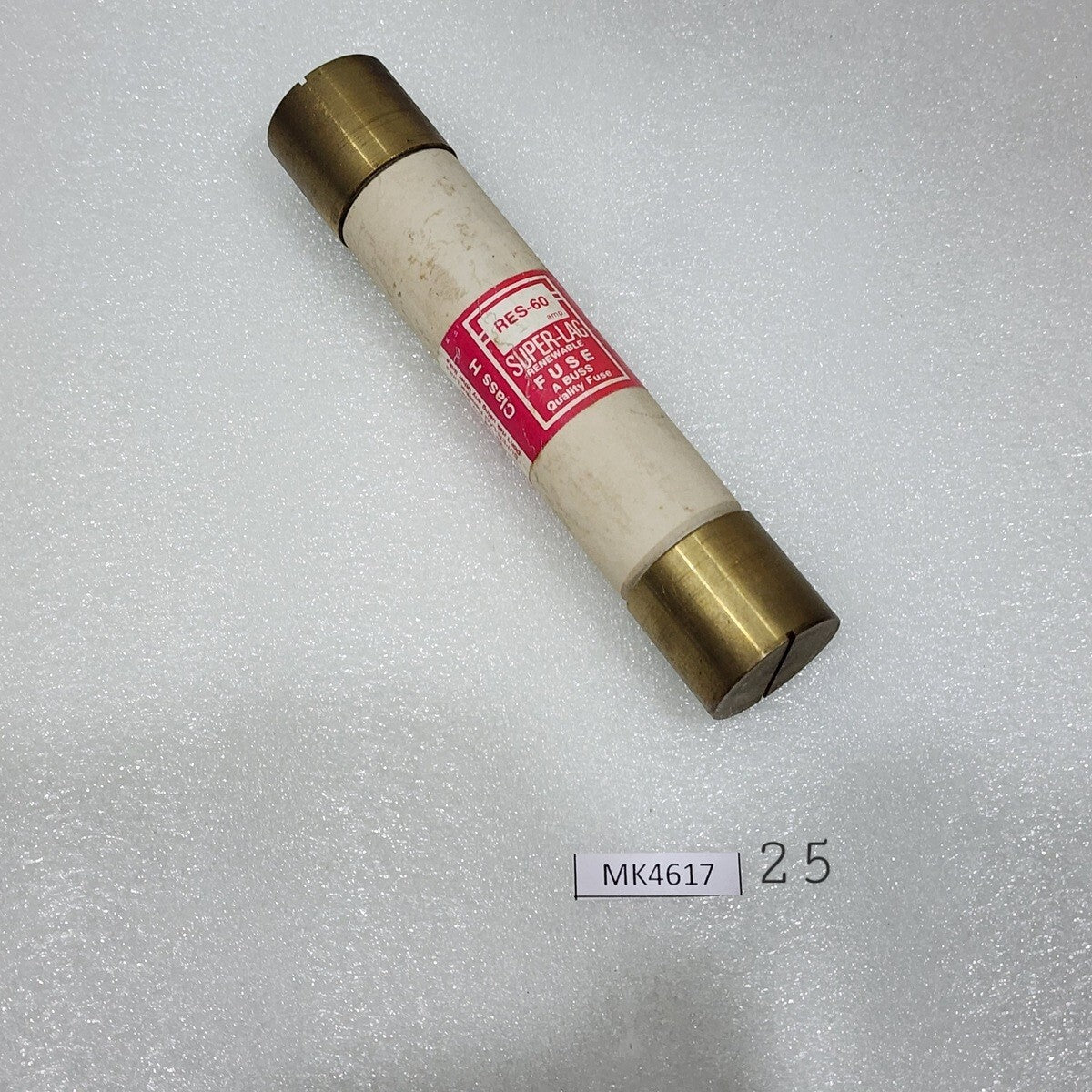 BUSSMAN SUPER-LAG RENEWABLE RES-60 60A FUSE LOT OF 2 UNITS