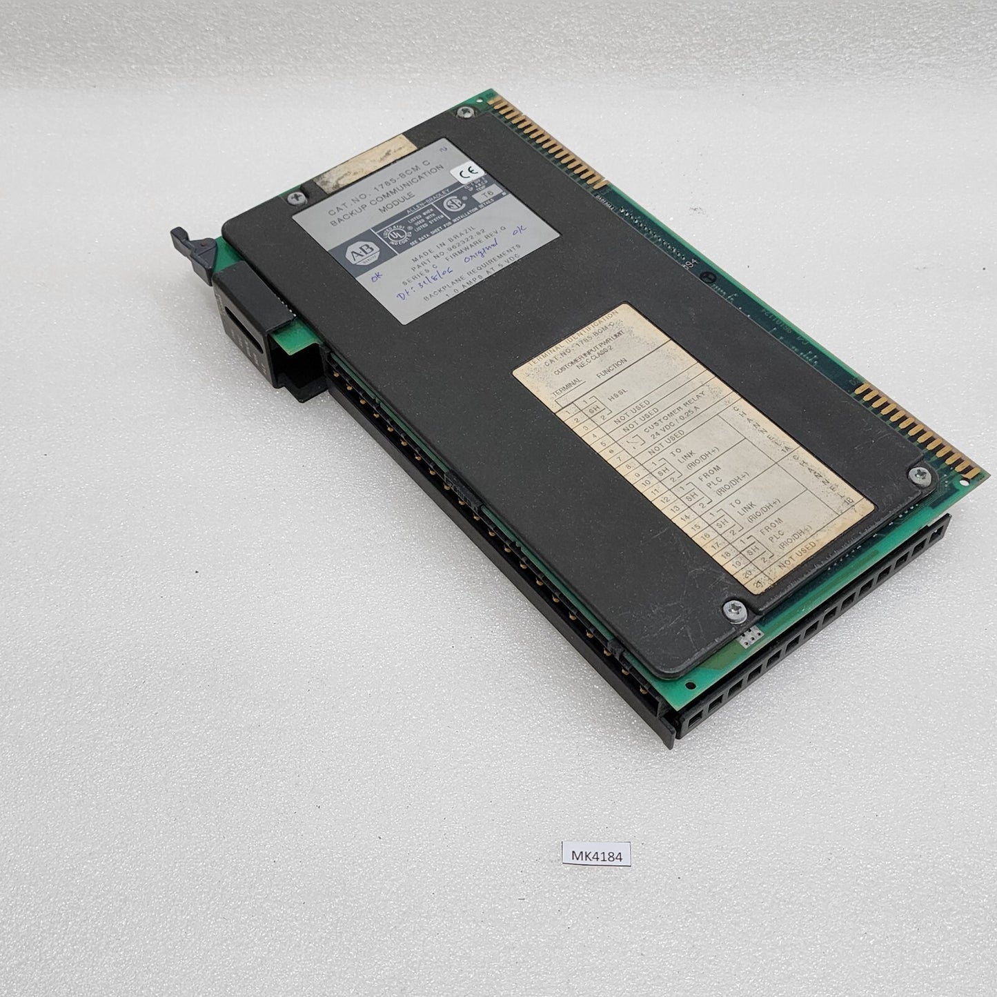 ALLEN BRADLEY CAT 1785-BCM C BACKUP COMMUNICATION MODULE
