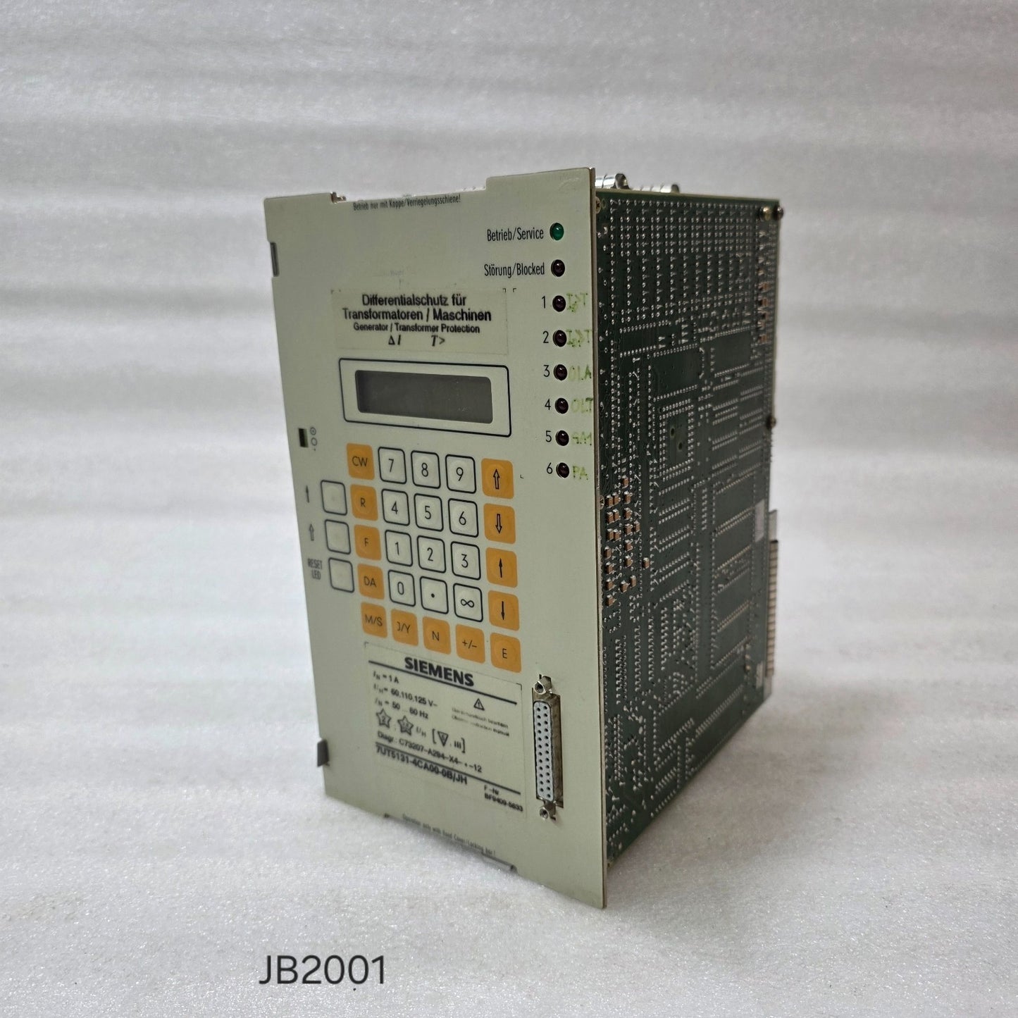 SIEMENS 7UT5131-4CA00-0B/JH TRANSFORMER DIFFERENTIAL PROTECTION RELAY – 1A