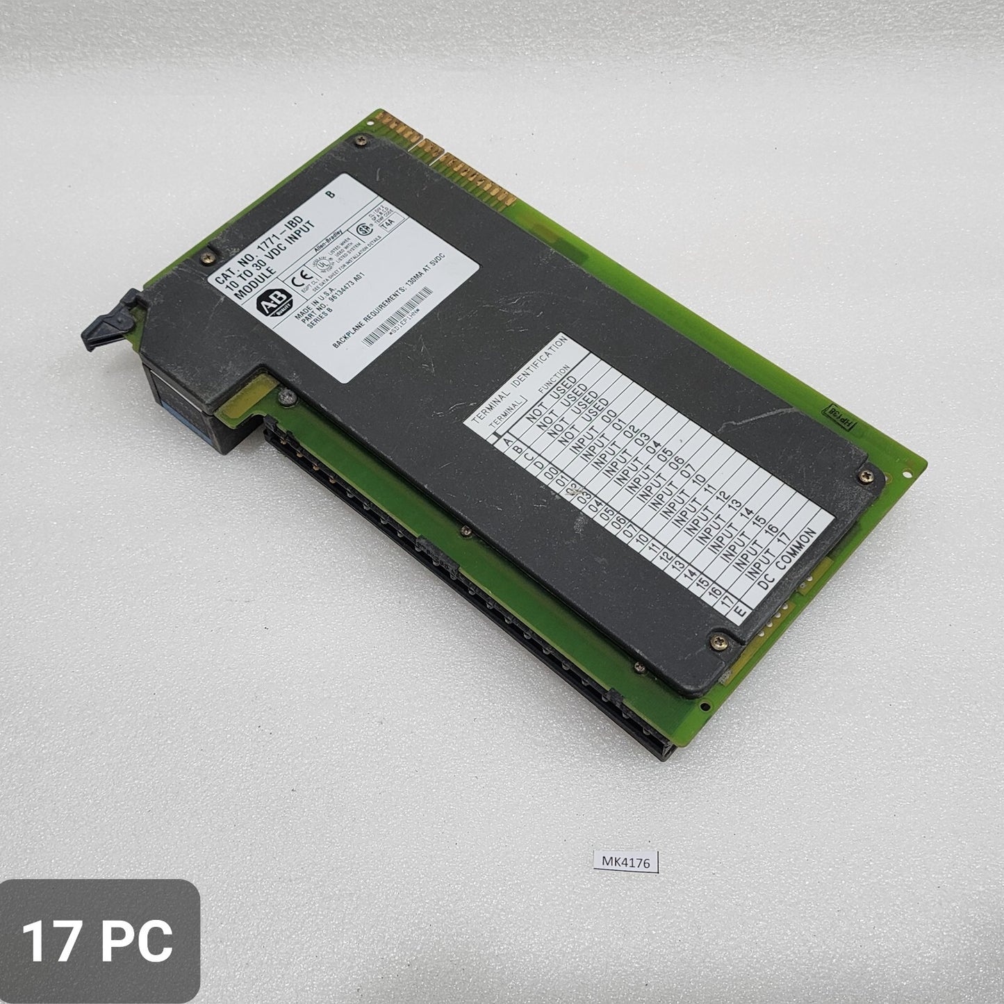ALLEN BRADLEY CAT 1771-IBD B INPUT MODULE 10-30VDC