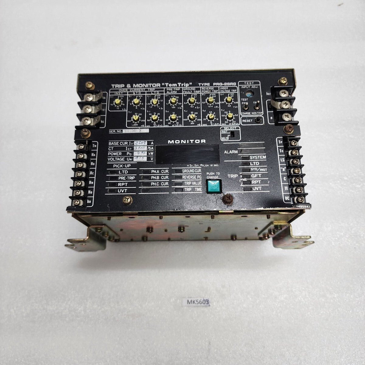PRQ-2SRG TRIP & MONITOR TEM TRIP 2609A CT 3200/5A 415V