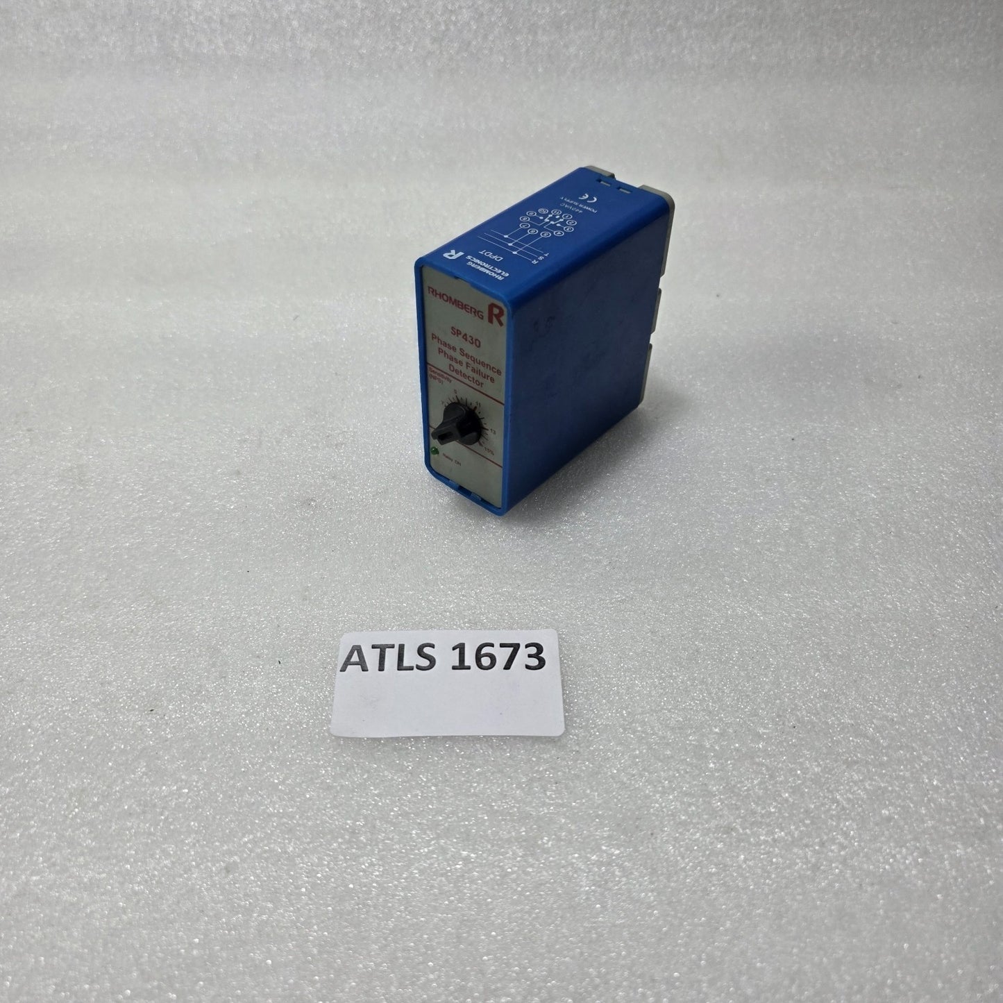 RHOMBERG SP430 PHASE SEQUENCE & PHASE FAILURE DETECTOR RELAY WITH SENSITIVITY AD