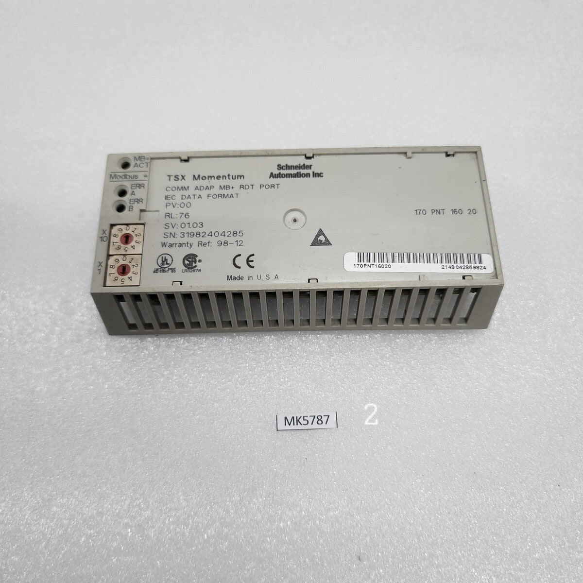 170PNT16020 COMM ADAP MB+ RDT PORT