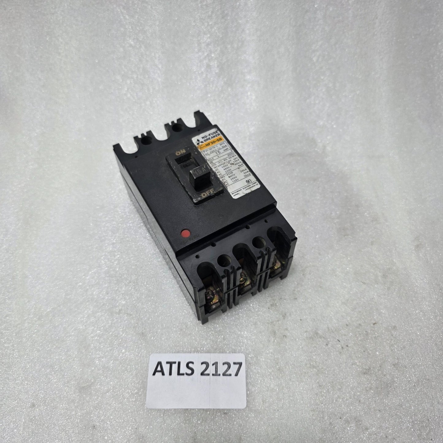 MITSUBISHI NF30-SB 3-POLE CIRCUIT BREAKER 15A