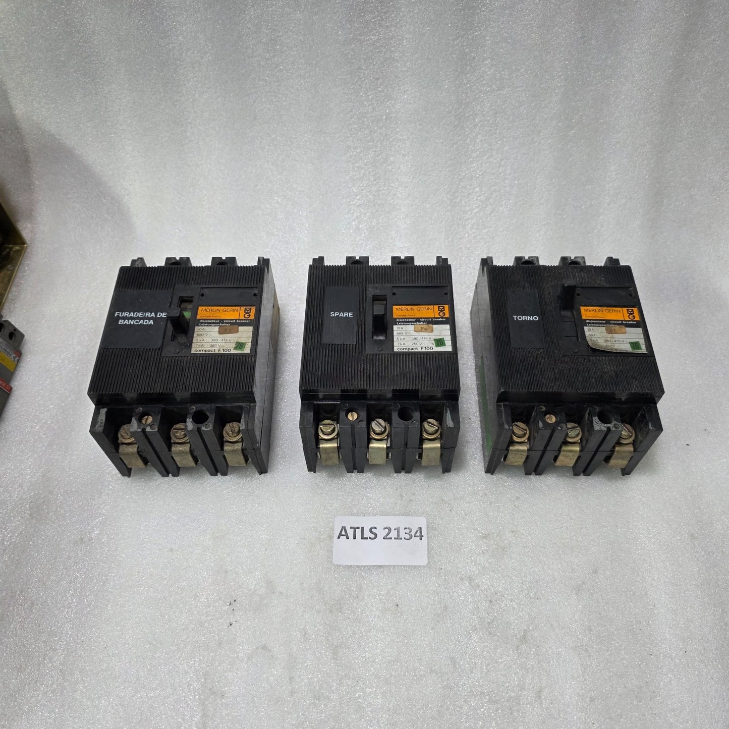 MERLIN GERIN COMPACT F100 CIRCUIT BREAKER 10A