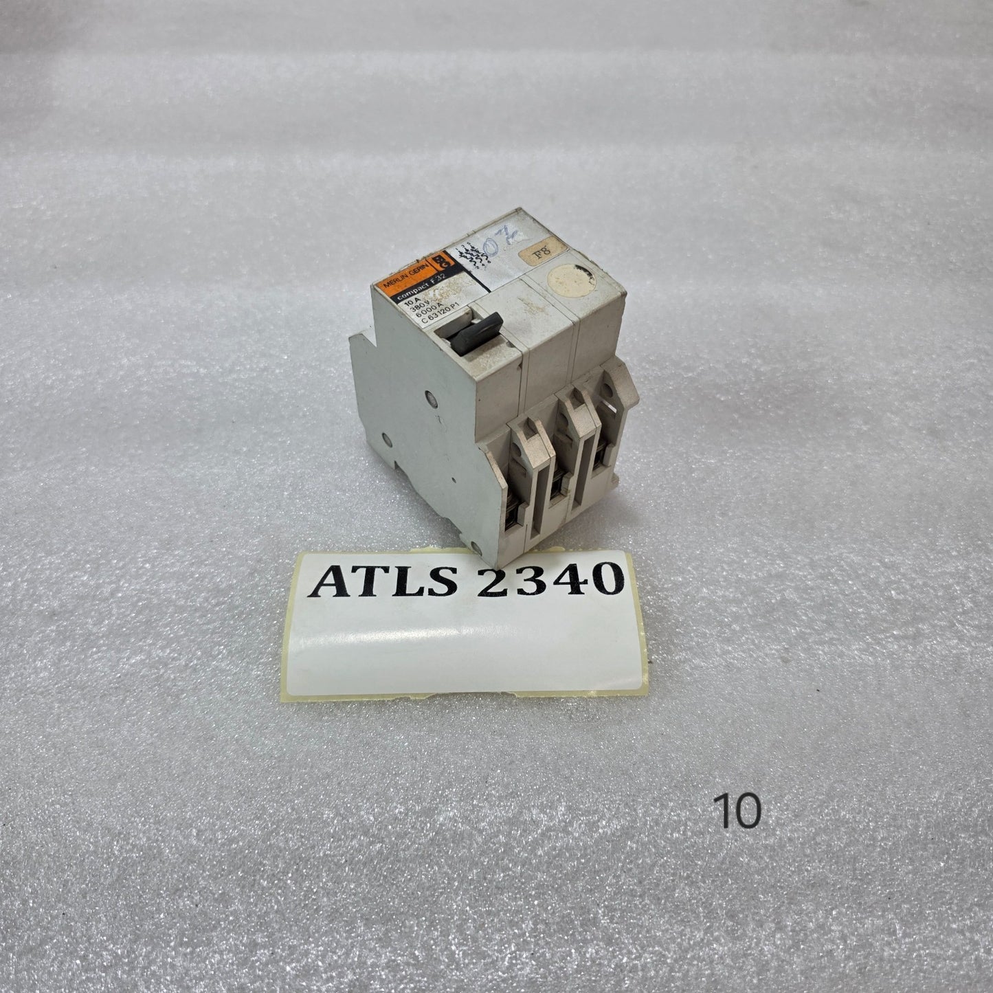 MERLIN GERIN COMPACT F32 10A 380V 3 POLE CIRCUIT BREAKER MCB 6000A C63120 P1