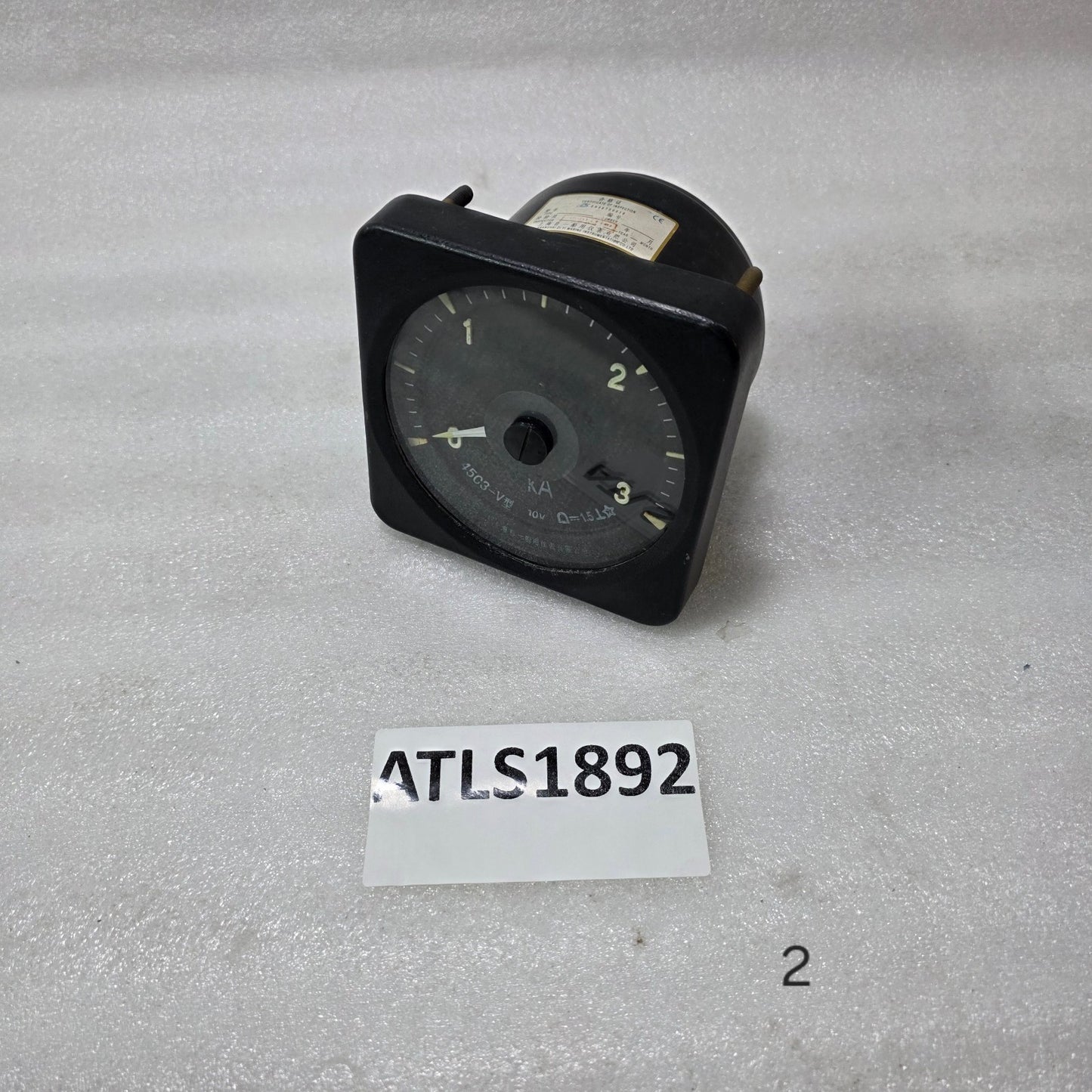 SHANGHAI ZI YI MARINE 45C3-V ANALOG KA METER 0–3KA PANEL GAUGE 10V CLASS 1.5 IND