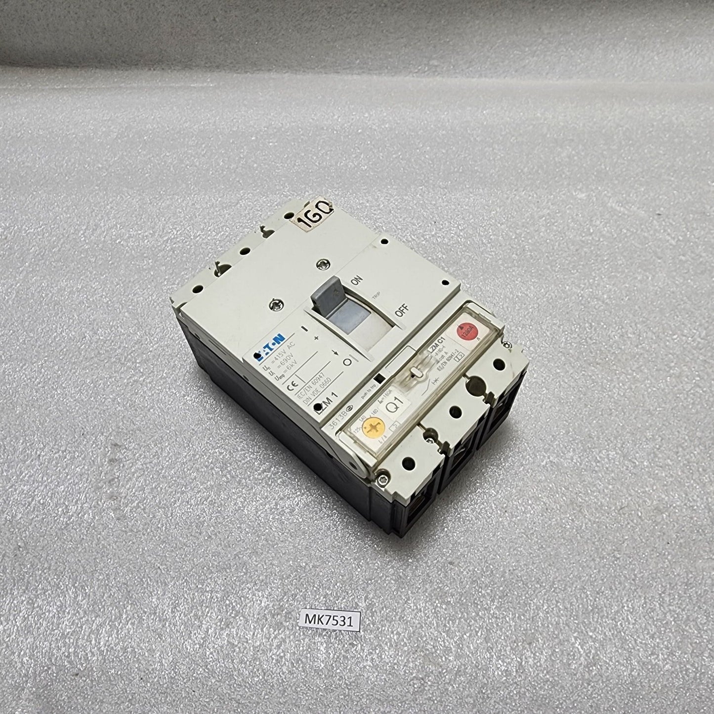 EATON LZM 1 CIRCUIT BREAKER 160A RELAY LZM C1