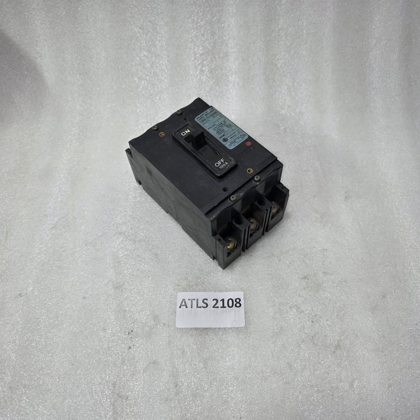 TERASAKI TO-100BA 100A 3 POLE MCCB CIRCUIT BREAKER 660VAC 42KA