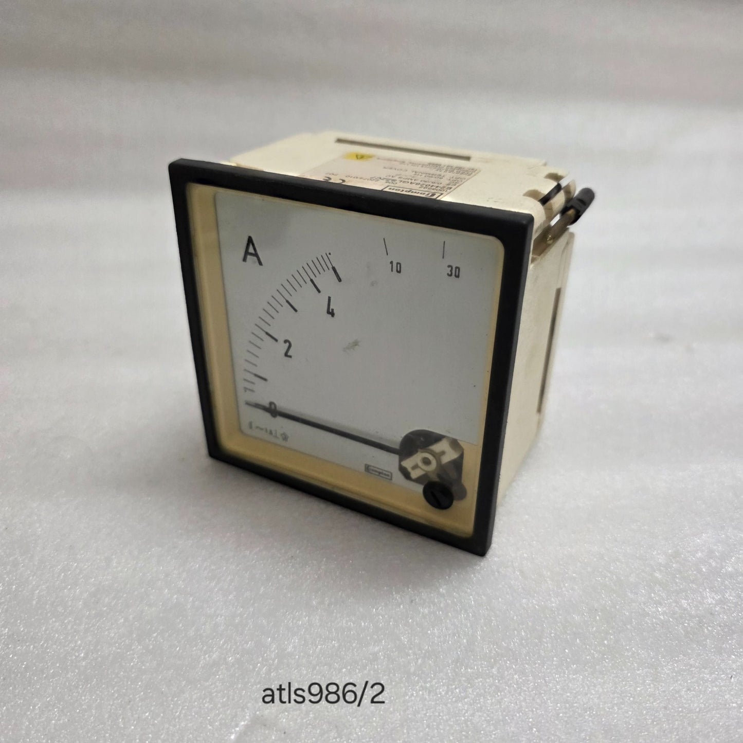 CROMPTON INSTRUMENTS E244-026A-G-LS-ZZ-C7 ANALOG AC AMMETER 0/5/30 AMPS AC