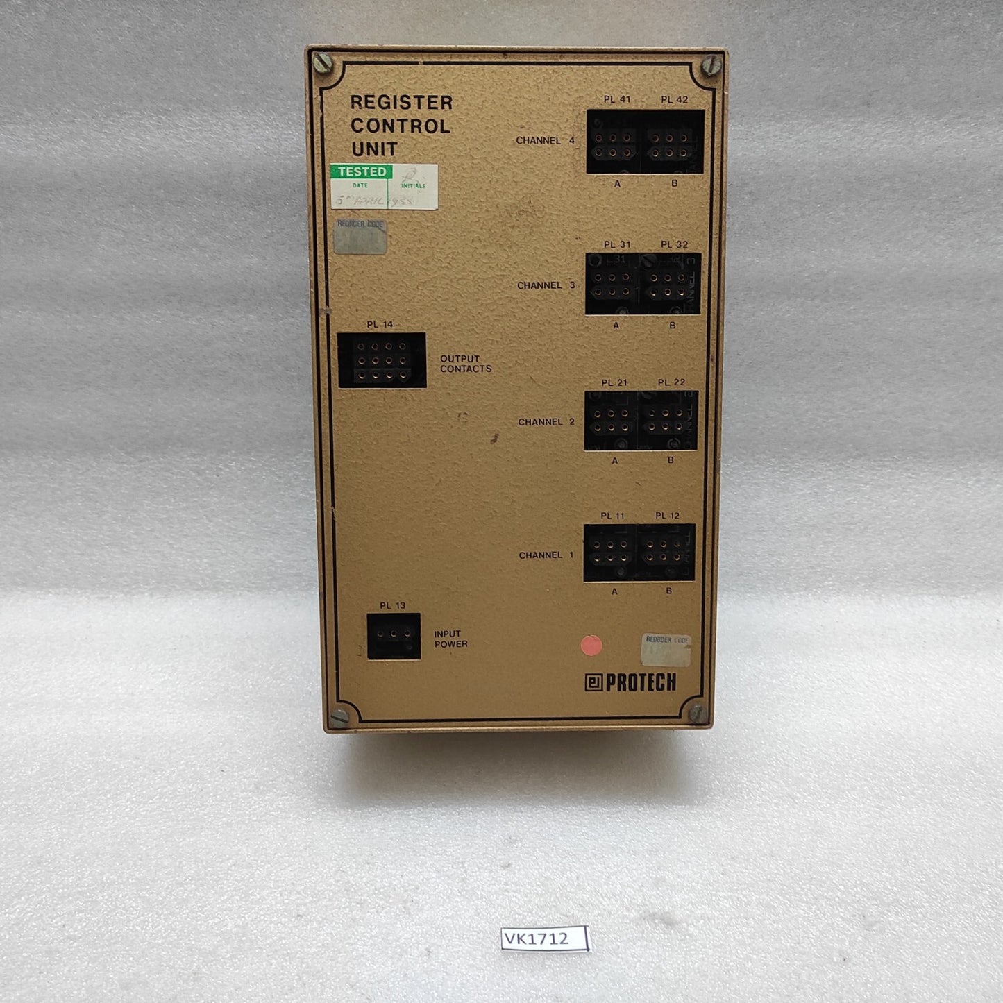 PROTECH RCU - 88S0246 REGISTER CONTROL UNIT 24VDC