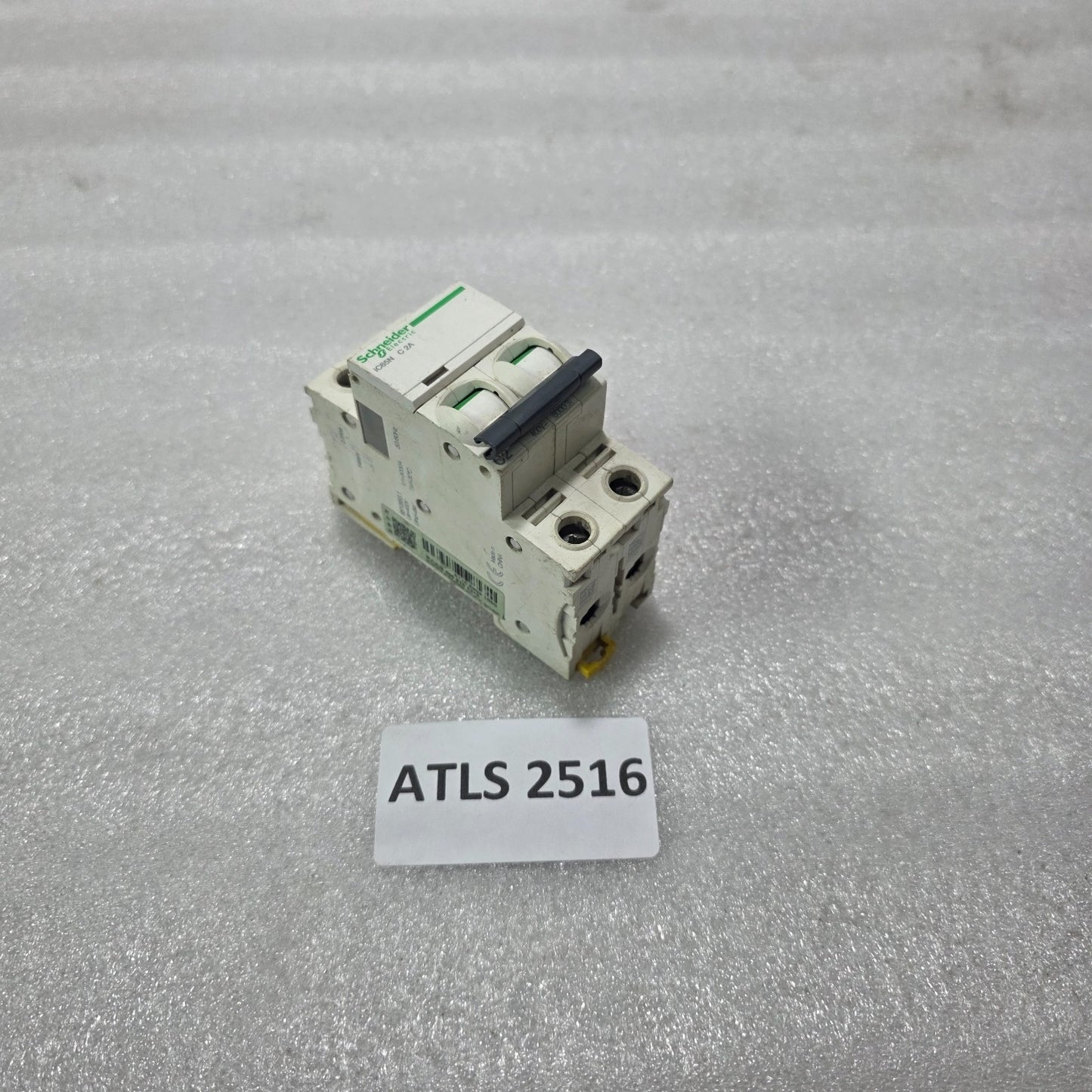 S ELECTRIC IC65N C2A 2 POLE MINIATURE CIRCUIT BREAKER 2A MCB 415VAC