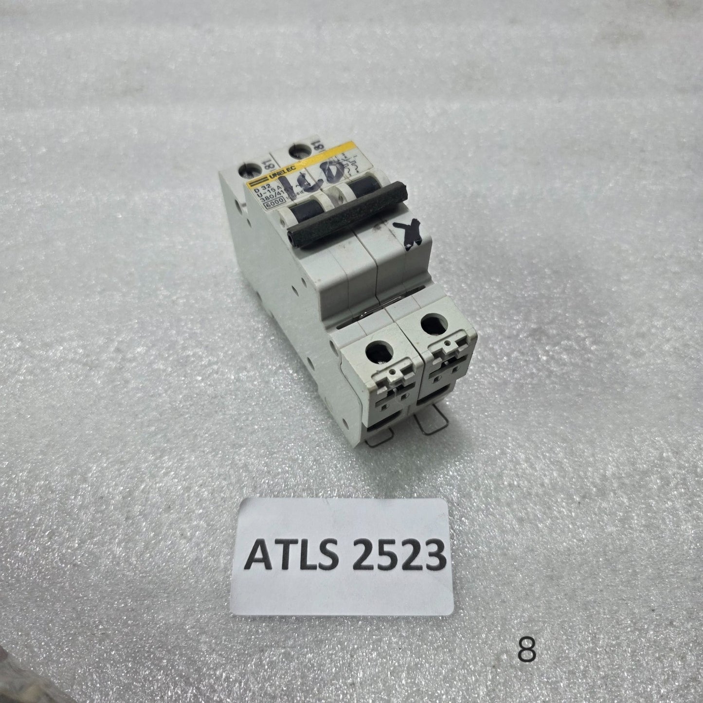 UNEL EC D32 U-15A 15A 2 POLE MCB CIRCUIT BREAKER 380/415V 6KA