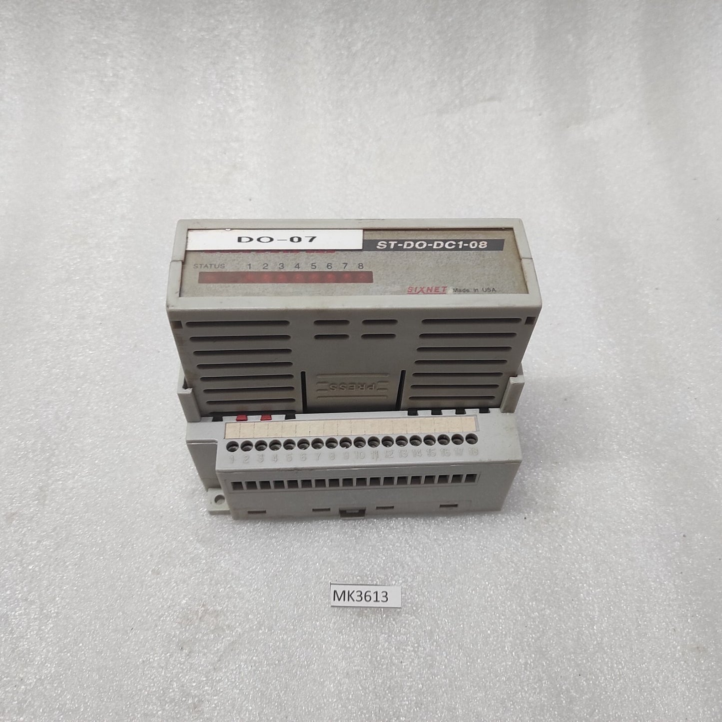 SIXNET ST-DO-DC1-08 8-DISCRETE OUTPUT MODULE ST-DO-DC1-08UB