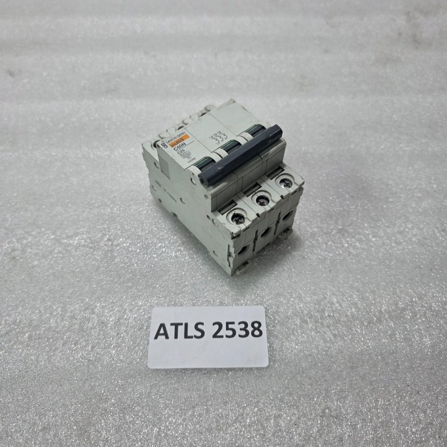 MERLIN GERIN MULTI9 C60N C25 25A 3 POLE MINIATURE CIRCUIT BREAKER 400V 6KA