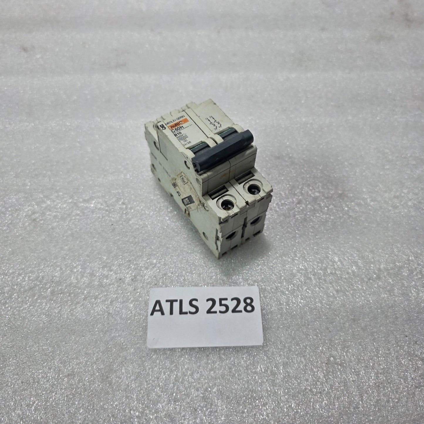 MERLIN GERIN MULTI 9 C60H B10 10A 2 POLE MCB CIRCUIT BREAKER 400V 10KA