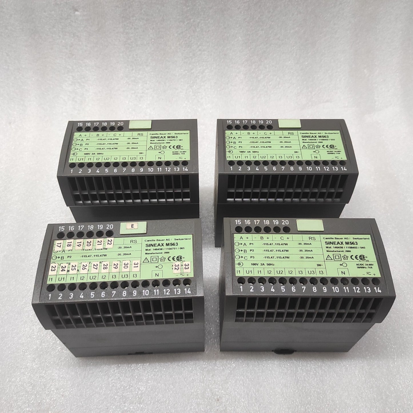 CAMILLE BAUER SINEAX M563 PROGRAMMABLE MULTI TRANSDUCER 3-ANALOG OUTPUT RS232