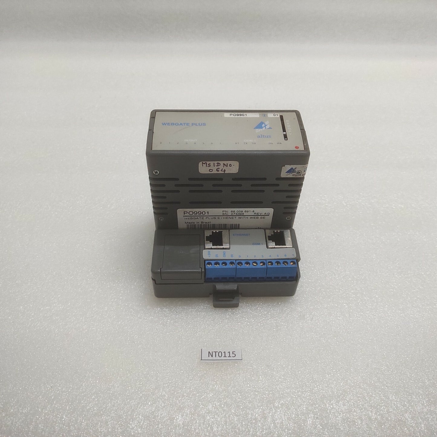 ALTUS PO9901 WEBGATE PLUS ETHERNET WITH WEB SE 66.009.691-8