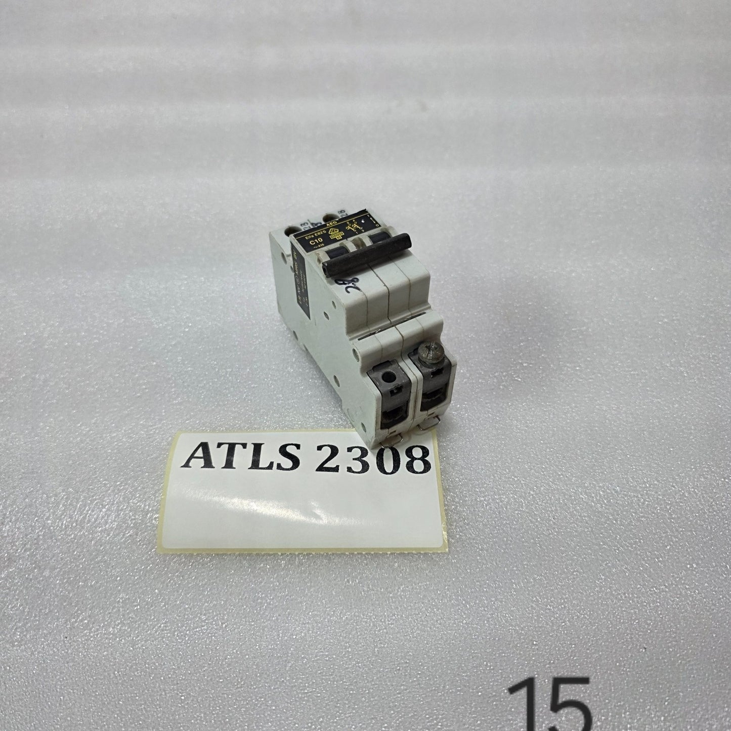 AEG ELFA E82S C10 DOUBLE POLE MCB CIRCUIT BREAKER 10A 415V 10KA