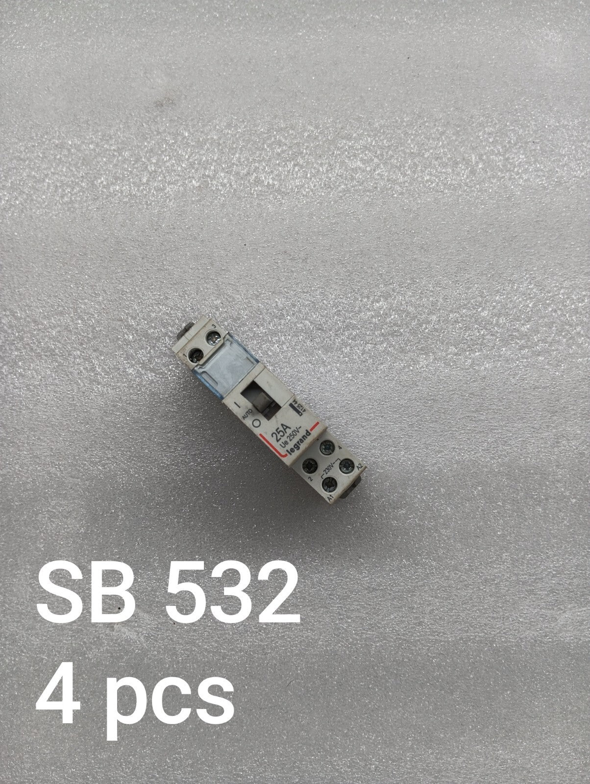 LEGRAND 4125 44 1-POLE BREAKER 25A LOT OF 4 UNIT