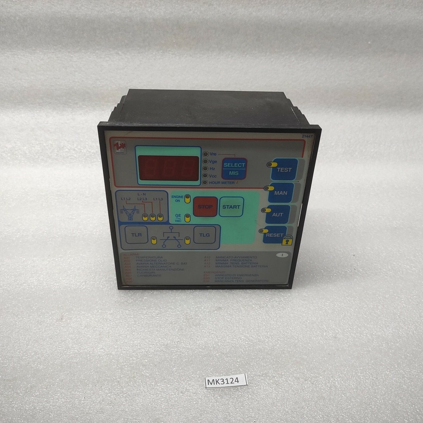 LOVATO ELECTRIC 31RGAM-TE24A ENGINE GENERATOR CONTROLLER