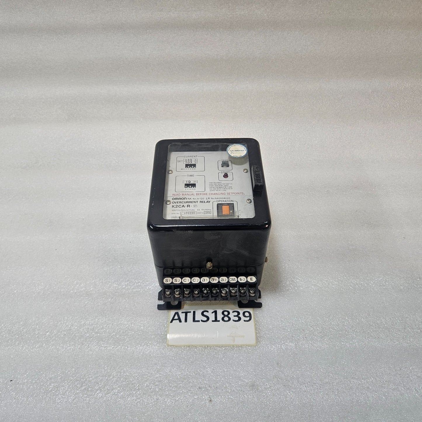 OMRON K2CA-R-S5 OVERCURRENT RELAY 649A 100–220VAC